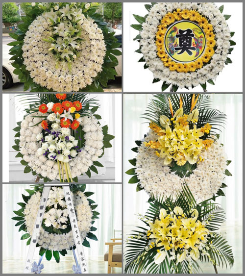 河南南阳新野县新甸铺镇陈家村花圈速递